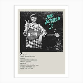 Shentang Music Poster For Bedroom Aesthetic 90s Mac Demarco Album 2 Canvas Decor 1 Art Print