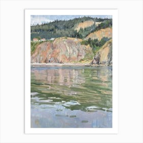 Cliffs And Water 1 Art Print