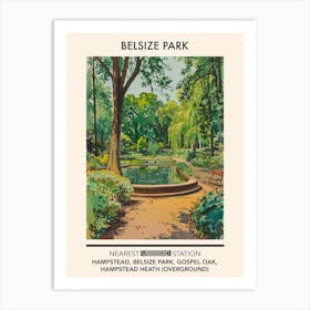 Belsize Park London Parks Garden 1 Art Print