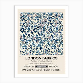 Poster Floral Dream London Fabrics Floral Pattern 1 Art Print