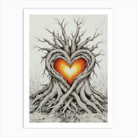 Heart Of The Tree 1 Art Print