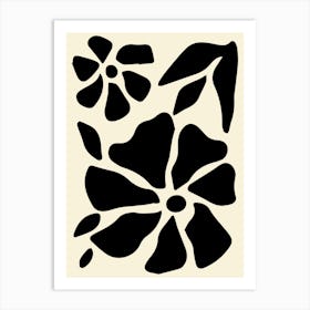 Flower Stencil Art Print