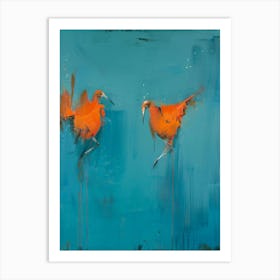 Two Birds Flying Art Print