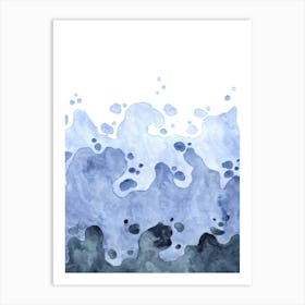 Watercolor Of Waves Art Print