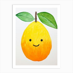 Friendly Kids Mango 1 Art Print