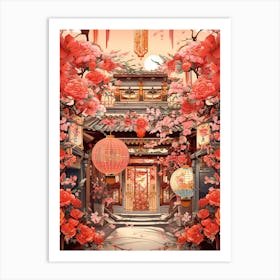 Chinese New Year Decorations 9 Art Print