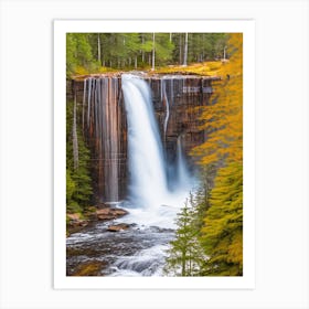 Amnicon Falls State Park Waterfall, United States Majestic, Beautiful & Classic Art Print