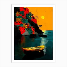 Sunset By The Sea 1 Art Print