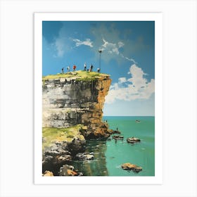 Cliff Tops Art Print