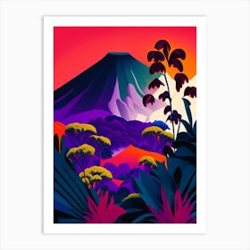 Hawaii Volcanoes National Park United States Of America Pop MatisseII Art Print