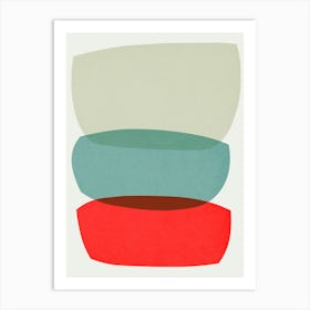 Colorful abstract shapes 58 Art Print