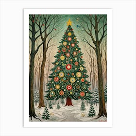 Christmas Tree In The Woods no2 Art Print