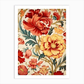 Floral Pattern 34 Art Print