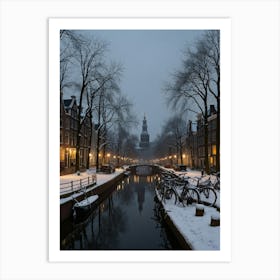 Winter In Amsterdam 1 Art Print