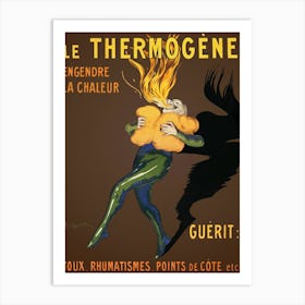 The Thermogene Generates Heat And Cures Cough, Rheumatism, Rib Stitches, Leonetto Cappiello Art Print