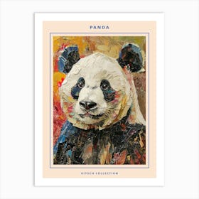 Kitsch Panda Collage 1 Poster Art Print