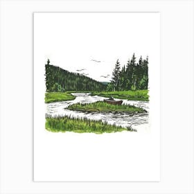 Spruce Creek Art Print