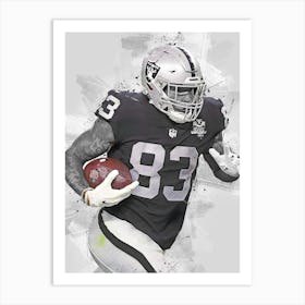 Darren Waller Las Vegas Raiders Art Print