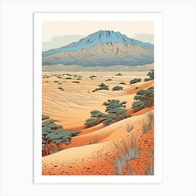 Sand Dunes Of Tottori, Japan Vintage Travel Art 3 Art Print