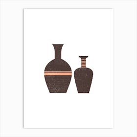 Minimal Greek Vases Hydriae Art Print