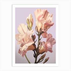 Floral Illustration Freesia 4 Art Print