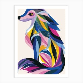 Colorful Fox Art Print