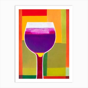 Dirty Shirley Paul Klee Inspired Abstract Cocktail Poster Art Print