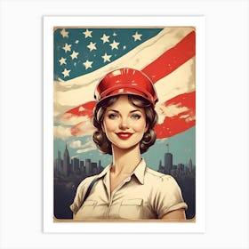 American Girl Art Print