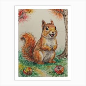 Squirrel 1 Art Print