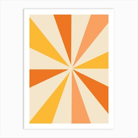 Orange Sunburst Art Print