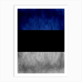 Estonia Flag Texture Art Print