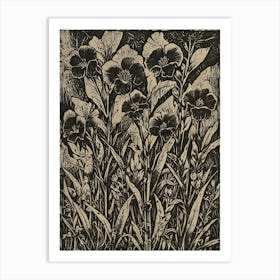 Flowers In A Field Art Print