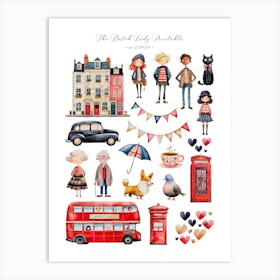 Life In London Art Print