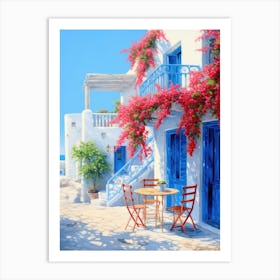 Aegean Village 2 Art Print