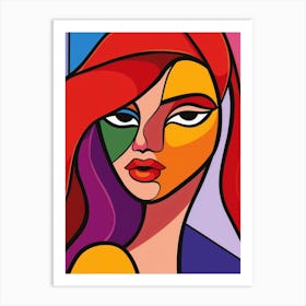 Abstract Of A Woman 50 Art Print