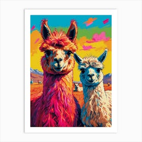 Llamas 1 Art Print