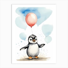 Adorable Chibi Baby Penguin (9) Art Print