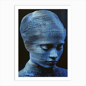 'Blue Woman' Art Print