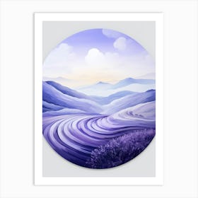 Lavender Field Art Print