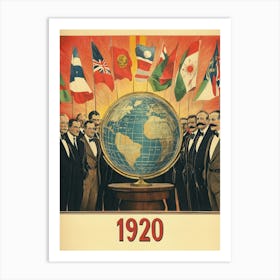 Aihrgdesign A Vintage Poster Commemorating The First Assembly 20f7d081 77fc 4e62 9aae 4b0ec2f817c8 0 Art Print