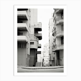 Valencia, Spain, Black And White Photography 3 Art Print