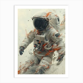 Spaceman In Space Art Print