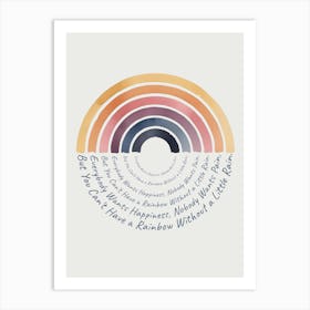 Rainbow Quote Art Print