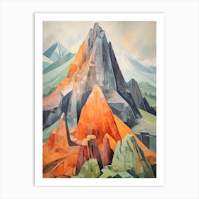 Puncak Jayacarstensz Pyramid Indonesia 2 Mountain Painting Art Print