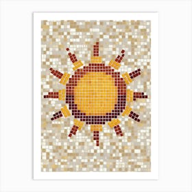 Mosaic Sun 1 Art Print