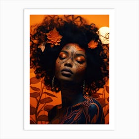 Afro-American Woman 5 Art Print