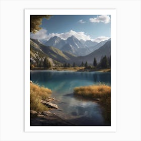 Landscape Painting 165 Art Print