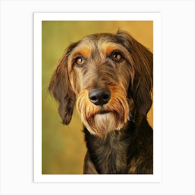 Dachshund. Generated AI. Art Print 9 Affiche