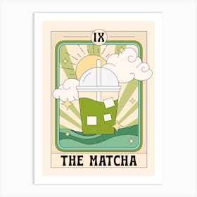 The Matcha Tarot Card Art Print