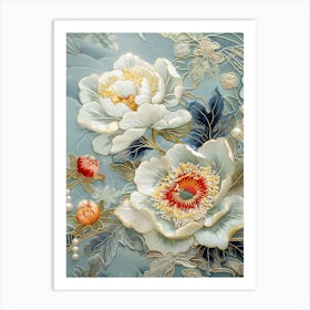 Chinese Flower Painting 21 Art Print